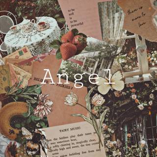 Cottagecore collage wallpaper