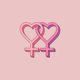 Lesbian matching wallpaper