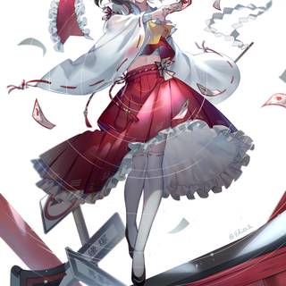 Anime fox shrine wallpaper