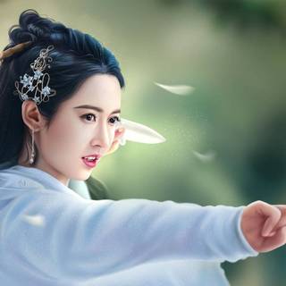 Dramatic girls wallpaper