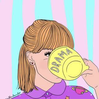 Dramatic girls wallpaper