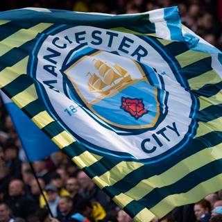 Man City flag wallpaper