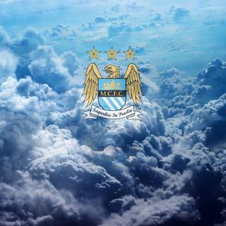 Man City flag wallpaper