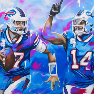 Josh Allen and Diggs wallpaper