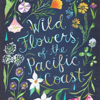 Coastal wildflowers wallpaper