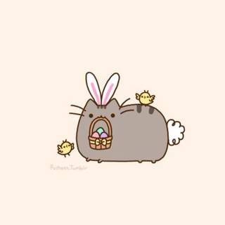 Cute cartoon Easter wallpaper