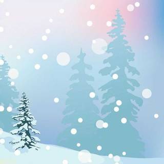 Winter blue pastel wallpaper