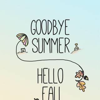 Summer good bye wallpaper