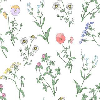 Spring flower drawing wallpaper