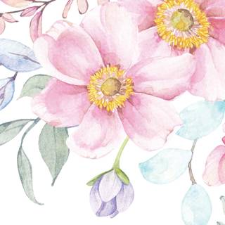 Spring blossom watercolor wallpaper
