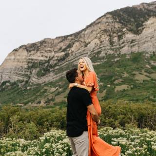 Spring couple wallpaper