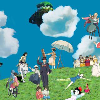 Studio Ghibli spring wallpaper