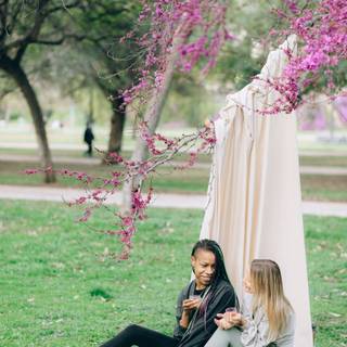 Spring couple wallpaper