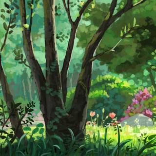 Studio Ghibli spring wallpaper