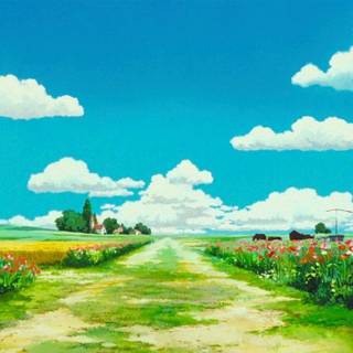 Studio Ghibli spring wallpaper