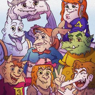 Seven Little Monsters wallpaper