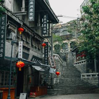 Chinese street wallpaper