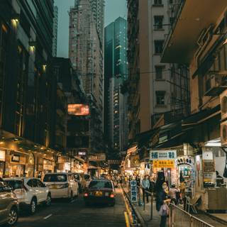 Chinese street wallpaper