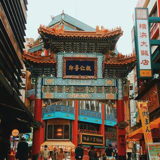 Chinese street wallpaper