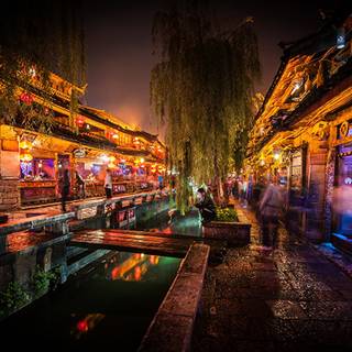 Chinese street wallpaper