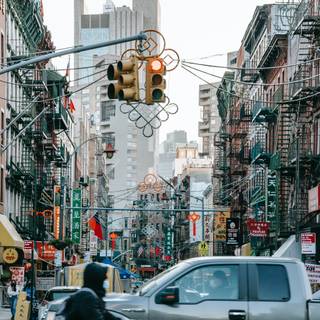 Chinese street wallpaper