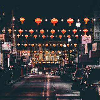 Chinese street wallpaper