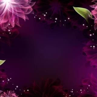 Cute purple spring wallpaper