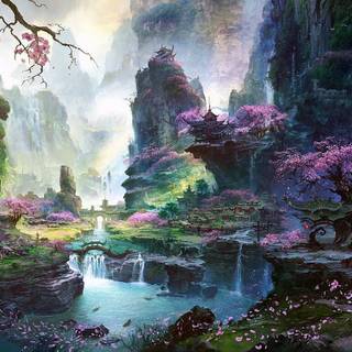 Spring artistic wallpaper