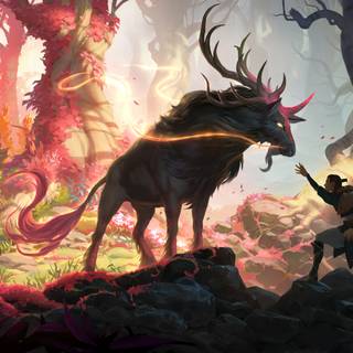 Spring illustration 4k wallpaper