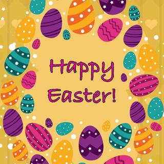 Cute Easter yellow wallpaper