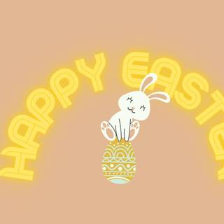 Cute Easter yellow wallpaper