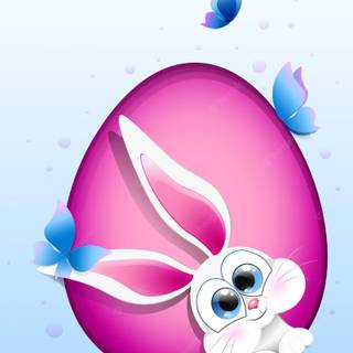 Easter cute cartoon wallpaper