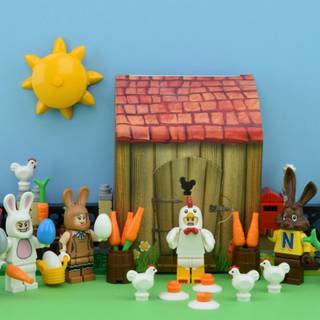 Lego Easter wallpaper