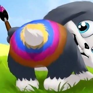 Cute cartoon Easter wallpaper