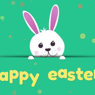 Cute cartoon Easter wallpaper