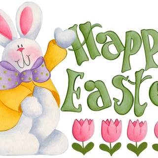 Cute cartoon Easter wallpaper