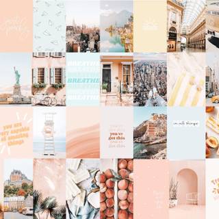 Positive collages wallpaper