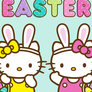Cute cartoon Easter wallpaper