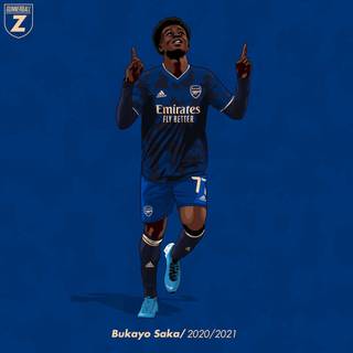 Saka Arsenal 2023 wallpaper