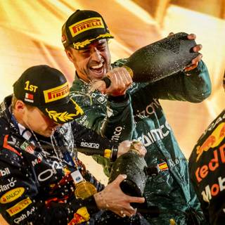 Alonso podium 2023 wallpaper