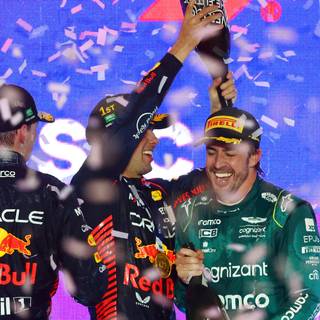 Alonso podium 2023 wallpaper