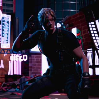 Leon S. Kennedy Fortnite wallpaper