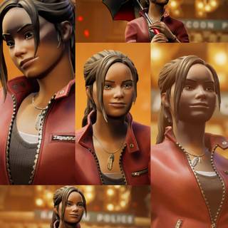 Claire Redfield Fortnite wallpaper