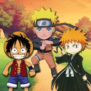 Naruto Luffy Ichigo wallpaper