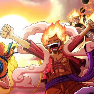 Naruto Luffy Ichigo wallpaper