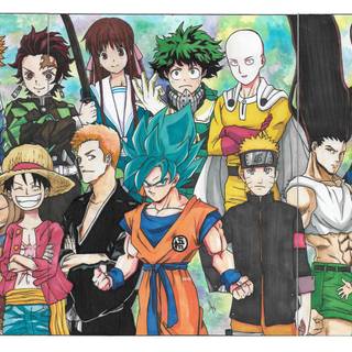 Naruto Luffy Ichigo wallpaper