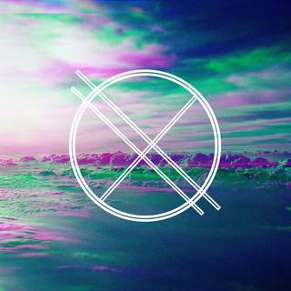 Glitching beach wallpaper