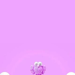 Kaws purple wallpaper