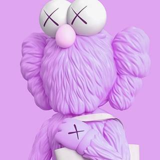 Kaws purple wallpaper