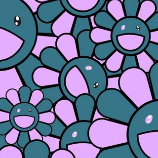 Kaws purple wallpaper